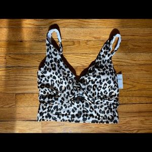 NWT Twist-Front Keyhole Tankini Swim Top
